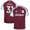 Officiële Voetbalshirt Aston Villa Bailey 31 Thuis 2024-25 - Heren